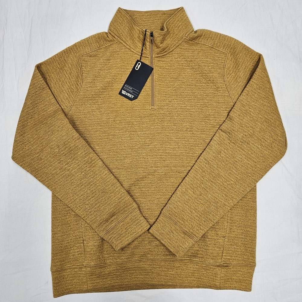 VRST Recharge Lunar 1/4 Zip Palomino Gold Heather Men's Size Medium